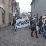 Protest licealistów w Pszczynie