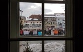Protest licealistów w Pszczynie