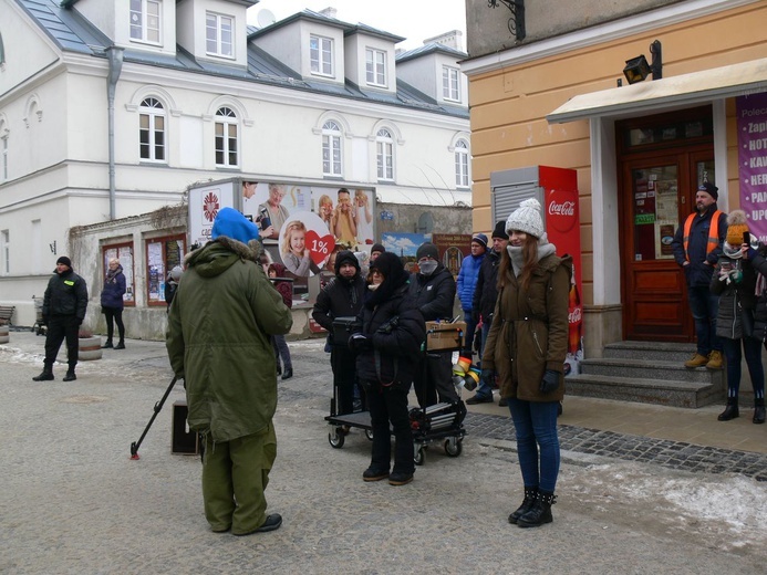 Na planie filmowym "Ojca Mateusza"