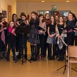 Młodzi szkół ZCBM w Hospicjum św. Jana Pawła II