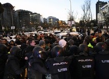 Starcia taksówkarzy z policją w Madrycie