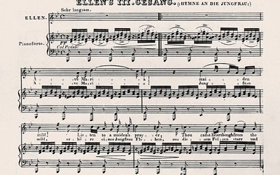 Zapis nutowy pieśni – wydanie z 1826 r.