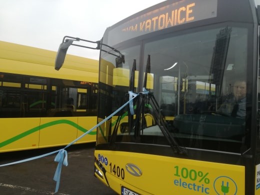 Pierwsze elektryczne autobusy w Katowicach