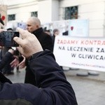 Protest w obronie gliwickiej kardiologii