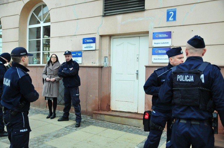 Alarm bombowy w centrum Lublina