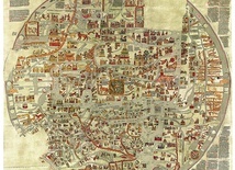 Mapa świata z Ebstorf pochodzi z około 1300 roku. Oryginał spłonął w trakcie II wojny światowej, na szczęście przetrwały fotokopie