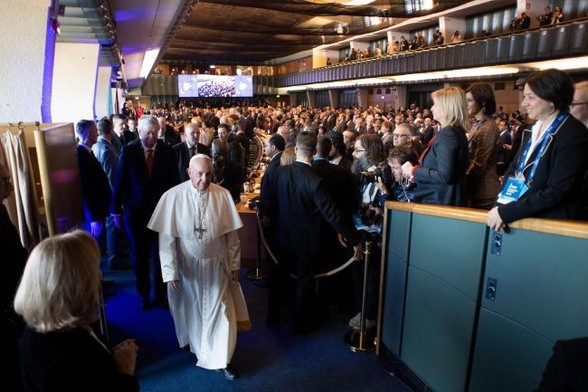 Papież Franciszek w siedzibie FAO