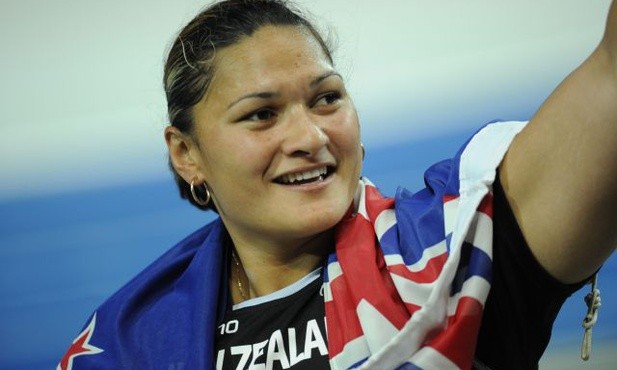 Valerie Adams podczas zawodów w Berlinie w 2009 r.