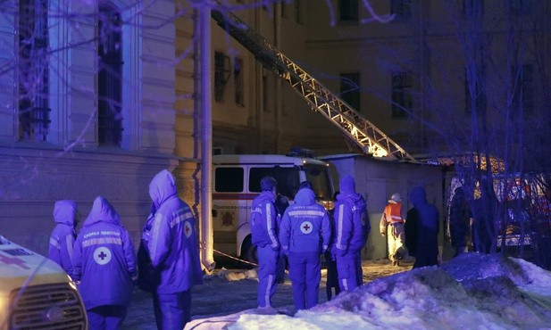 Zawalił się dach na uczelni w Petersburgu, nikt nie zginął