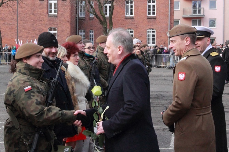 Przysięga żołnierzy 7 Pomorskiej Brygady OT