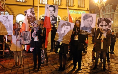 Wrocławianie wspominali i modlili się za żołnierzy wyklętych