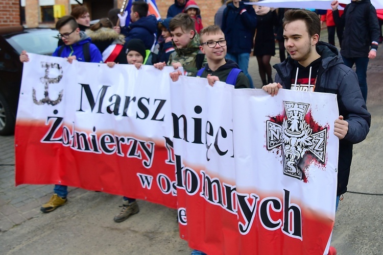 Marsz Pamięci Żołnierzy Niezłomnych w Ostródzie