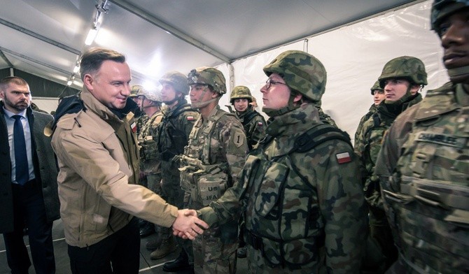 20-lecie Polski w NATO. Prezydent Andrzej Duda w Żaganiu