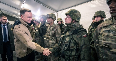 20-lecie Polski w NATO. Prezydent Andrzej Duda w Żaganiu