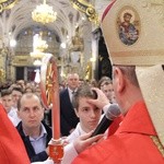 Bierzmowanie w bocheńskiej bazylice - I Msza św.