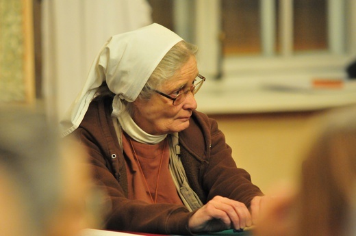 Siostra Małgorzata Chmielewska podczas spotkania w Lublinie