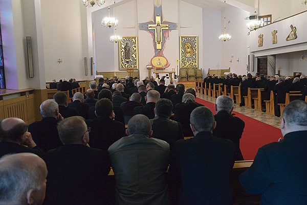 Nabożeństwo w seminaryjnej kaplicy.