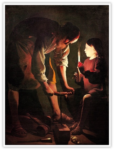 Georges de La Tour "Św. Józef cieśla", olej na płótnie, ok. 1642 r. Luwr, Paryż