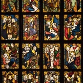 Panel witrażowy „Sceny z życia Najświętszej Panny Marii” (1902–1906).