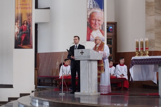 Abp Jean-Clément Jeanbart w parafii św. Brata Alberta