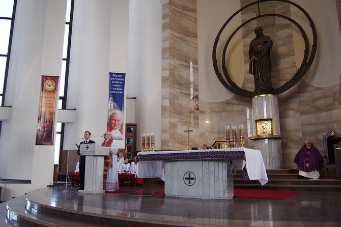 Abp Jean-Clément Jeanbart w parafii św. Brata Alberta