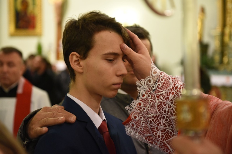 Bierzmowanie w Pleśnej