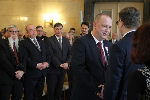 Katowice: wręczenie Krzyży Wolności i Solidarności