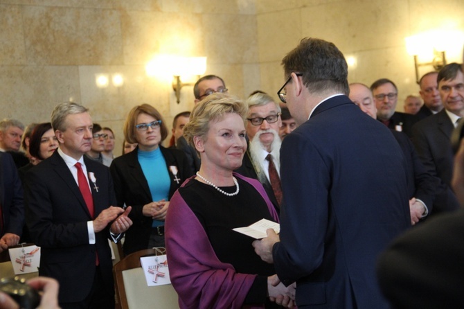 Katowice: wręczenie Krzyży Wolności i Solidarności