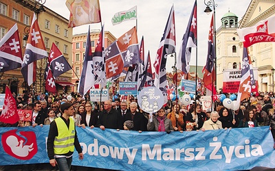 Okazją do przejścia ulicami Warszawy był obchodzony 24 marca Narodowy Dzień Życia, uchwalony przez polski Sejm w 2004 roku.