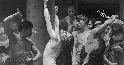 Biczowanie Chrystusa.  William-Adolphe Bouguereau,  1880 r.
