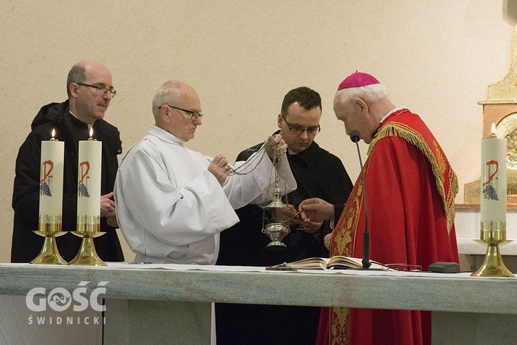 Poświęcenie nowych stacji drogi krzyżowej w Dzierżoniowie