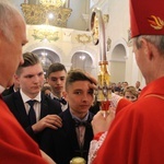 Bierzmowanie w kościele św. Jakuba w Tuchowie