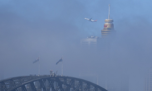 Smog, pożar, a może mgła?