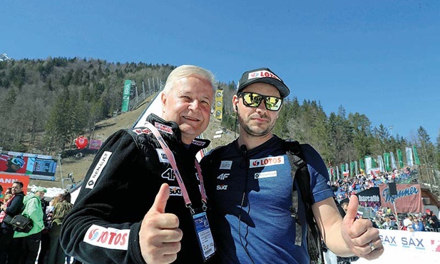 Prezes PZN Apoloniusz Tajner i nowy trener Michal Doležal.