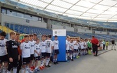 Trening Anity Włodarczyk z dziećmi na Stadionie Śląskim