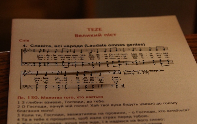 Bracia z Taizé w greckokatolickiej katedrze