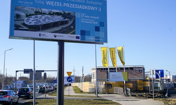 Katowice: zmiany w organizacji ruchu w rejonie budowanego Centrum Przesiadkowego „Sądowa”