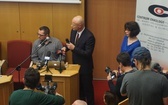 Konferencja prasowa na gliwickiej onkologii