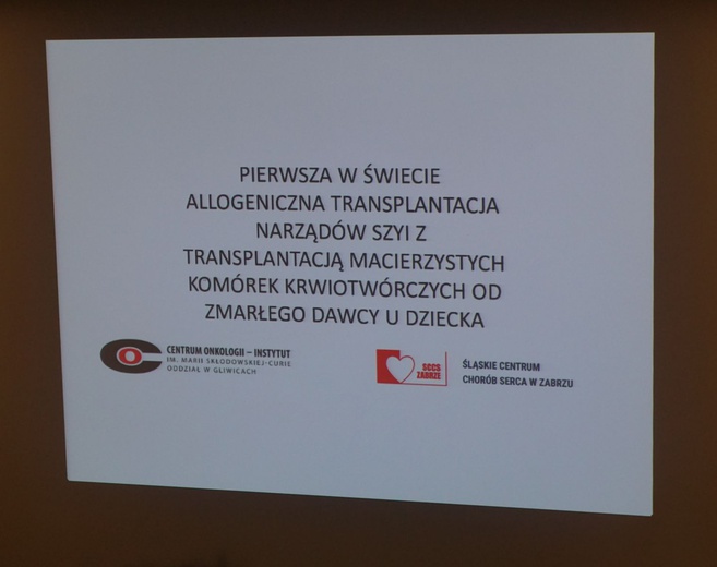 Konferencja prasowa na gliwickiej onkologii