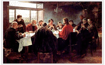 Fritz von Uhde
Ostatnia wieczerza 
olej na płótnie, 1886
Staatsgalerie, Stuttgart