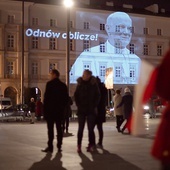 Czuwanie modlitewne na placu Piłsudskiego w 14. rocznicę śmierci świętego Jana Pawła II. 
2.04.2019 Warszawa