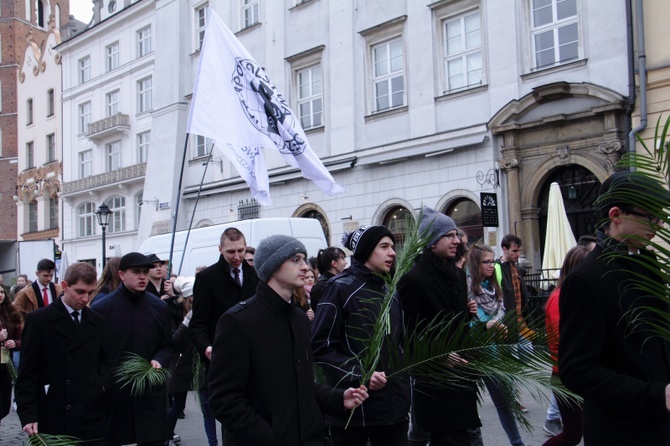 Niedziela Palmowa z udziałem młodzieży w Krakowie 2019