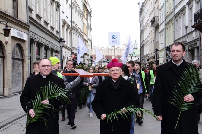 Niedziela Palmowa z udziałem młodzieży w Krakowie 2019