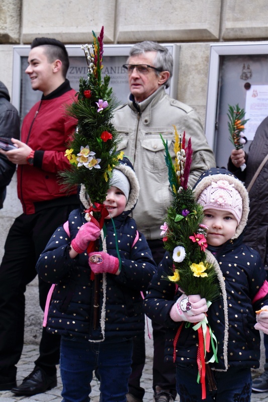 Niedziela Palmowa z udziałem młodzieży w Krakowie 2019