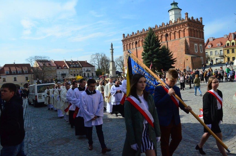 Niedziela Palmowa młodych w Sandomierzu 