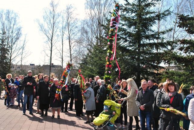 W parafii zorganizowany był konkurs na największą i najładniejszą palmę.