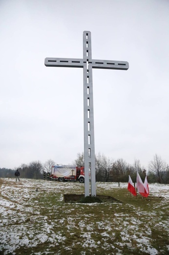 Poświęcenie krzyża w Biegonicach