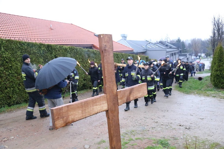 Poświęcenie krzyża w Biegonicach