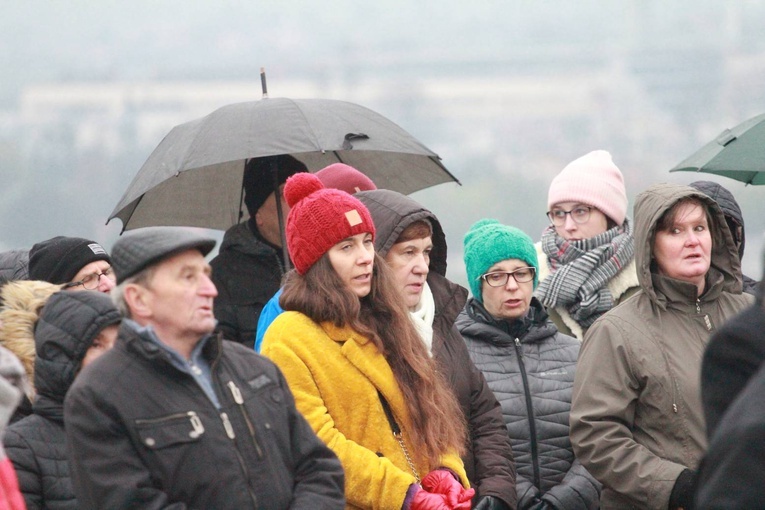 Poświęcenie krzyża w Biegonicach