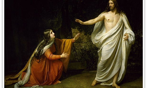 Aleksandr Iwanow "Chrystus ukazuje się Marii Magdalenie", olej na płótnie, 1835 r. Państwowe Muzeum Rosyjskie, Sankt Petersburg